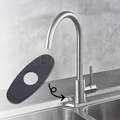 Oval Stainless Steel Faucet Hole Covers STAS-WH20001-18A-EB-1