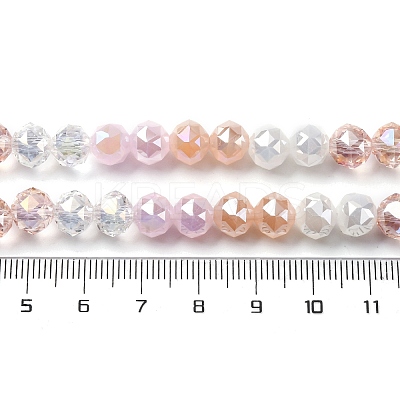 Transparent Glass Beads Strands GLAA-Q009-01C-1