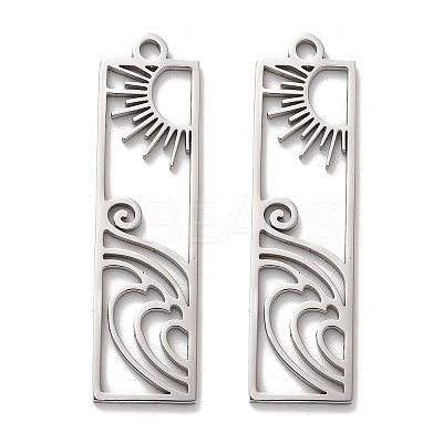 Non-Tarnish 304 Stainless Steel Pendants STAS-B054-02P-1