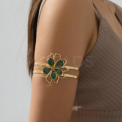 Flower Alloy Enamel Cuff Bangles FS-WGF2912-05-1