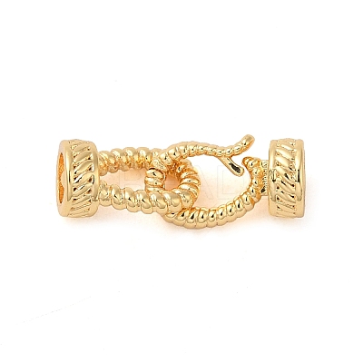 Brass Fold Over Clasps KK-M270-08G-1