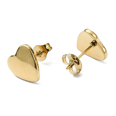 Ion Plating(IP) 201 Stainless Steel Stud Earrings EJEW-K270-03G-1