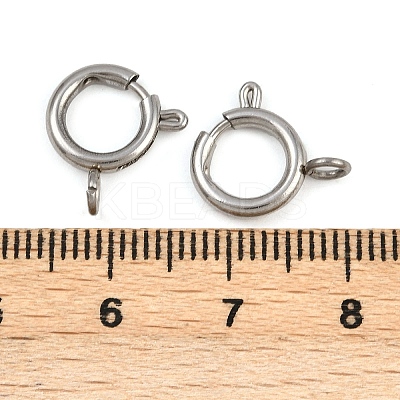304 Stainless Steel Spring Ring Clasps LS-STAS-B095-05E-P-1