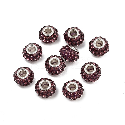 Resin Rhinestone Beads CPDL-H001-10x7mm-5-1