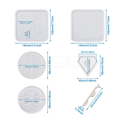 DIY Eyelash Tray Silicone Molds DIY-BG0001-31-1