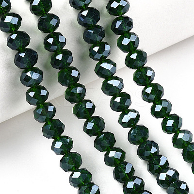 Electroplate Glass Beads Strands EGLA-A034-T6mm-A31-1