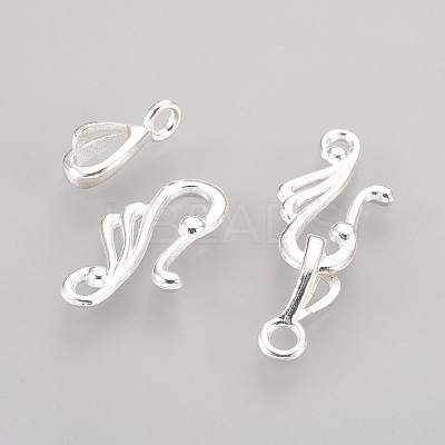 Tibetan Style Hook and Eye Clasps K08ZJ021-1