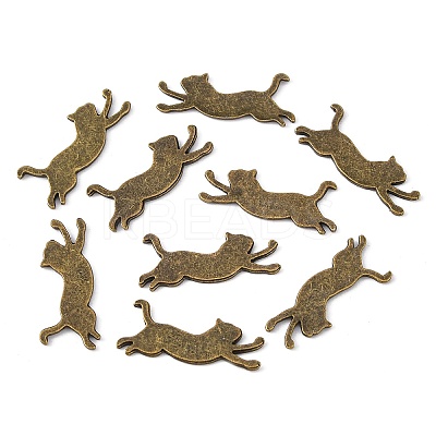 Alloy Kitten Cabochons LS-PALLOY-WH0072-73C-AB-1