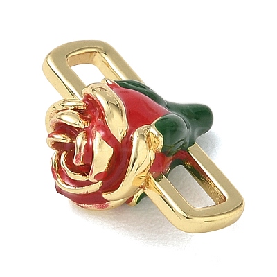 Brass Enamel Connector Charm KK-CBA4231-01B-G-1