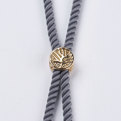 Nylon Twisted Cord Bracelet Making X-MAK-F018-07G-RS-1