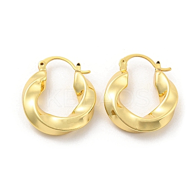 Rack Plating Brass Hoop Earrings EJEW-K263-32G-1