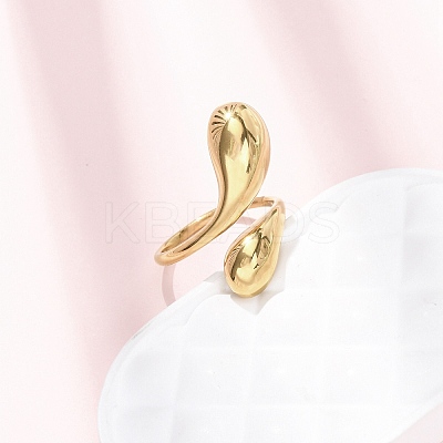 304 Stainless Steel Cuff Rings RJEW-P177-01G-G-1
