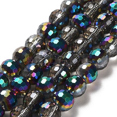 Electroplate Glass Bead Strands EGLA-R041-8mm-07-1