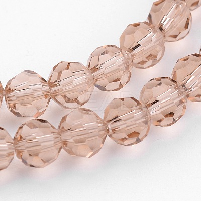 Transparent Glass Bead Strands X-GLAA-G013-10mm-90-1