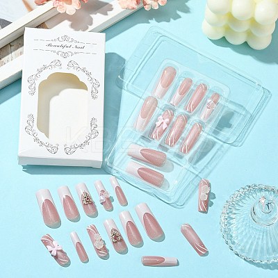 ABS Plastic Full Cover Press On False Nails DIY-CJC0006-13-1
