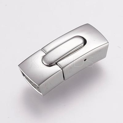 Tarnish Resistant 304 Stainless Steel Bayonet Clasps STAS-F122-37P-1