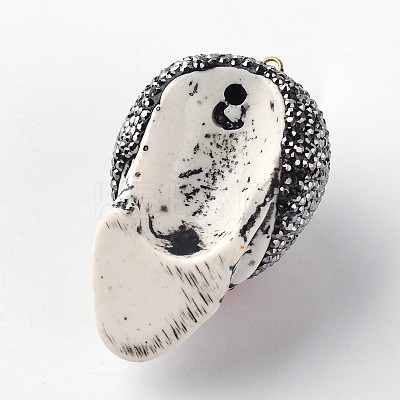 Skull Resin Pendants BRES-K001-01-1