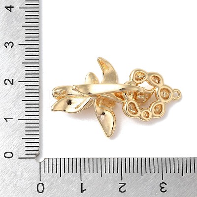 Brass Fold Over Clasps KK-A227-19G-1