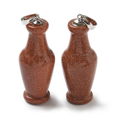 Synthetic Goldstone 3D Pendants G-K385-10P-03-1