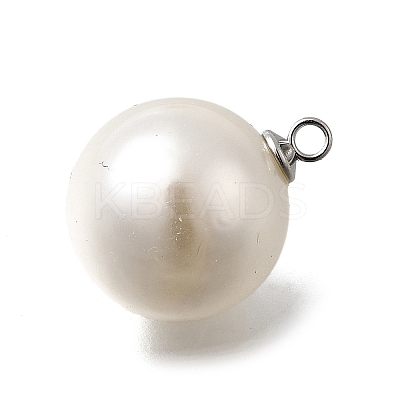 ABS Plastic Imitation Pearl Pendants FIND-H052-01I-01P-1