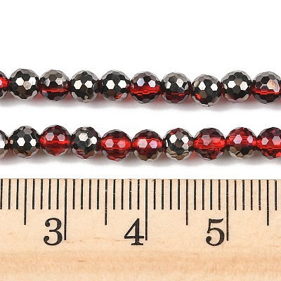 Electroplate Transparent Glass Beads EGLA-B013-02A-PL09-1