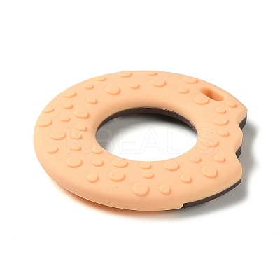 Donut Food Grade Eco-Friendly Silicone Focal Beads LS-SIL-Q023-01B-1