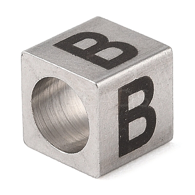 Tarnish Resistant 201 Stainless Steel European Beads LS-STAS-M058-01B-P-1