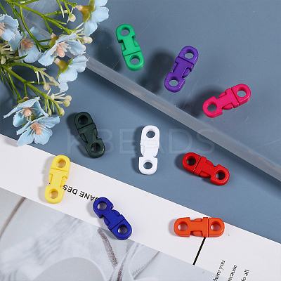 54Pcs 9 Colors Plastic Side Release Buckles KY-CA0001-51-1