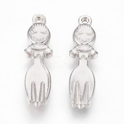 Tarnish Resistant 201 Stainless Steel Pendants STAS-O118-38P-1