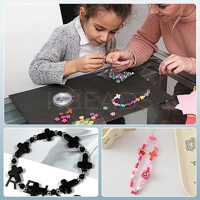 300Pcs 3 Colors Opaque Acrylic Beads SACR-WR0001-03-1