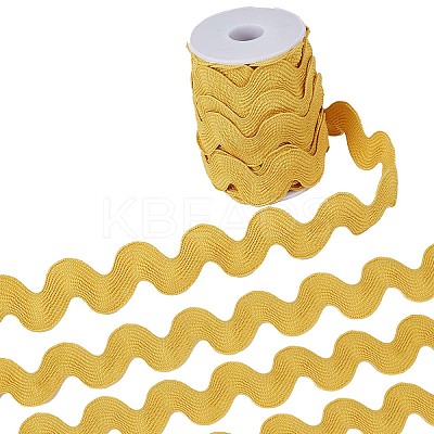 9 Yards Polyester Wavy Fringe Trim Ribbon OCOR-XCP0002-90D-1