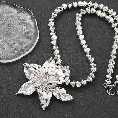 CCB Plastic Beaded Necklaces LS-NJEW-P319-01P-1