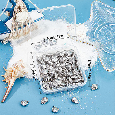 100Pcs 316 Surgical Stainless Steel Charms STAS-SC0004-46-1