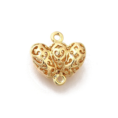 Brass Connector Charms KK-E792-13G-1