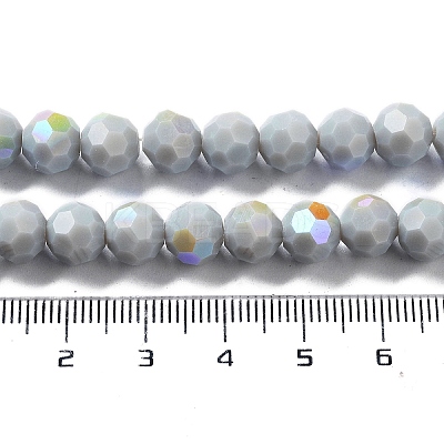 Opaque Glass Beads Strands EGLA-A035-P8mm-L22-1