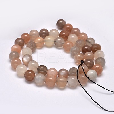 Grade AA Natural Multi-Moonstone Bead Strands X-G-M296-01-8mm-1