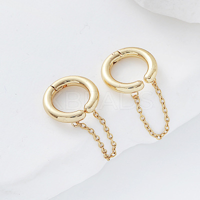 304 Stainless Steel Cuff Earrings LS-RC5988-1