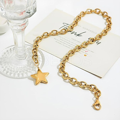 304 Stainless Steel Pendant Necklaces FS-WG3FEE6-01-1