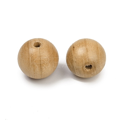 Natural Wood Beads WOOD-C019-15mm-01-1