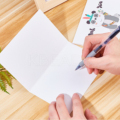 Envelope and Animal Pattern Thank You Cards Sets DIY-CP0001-67-1