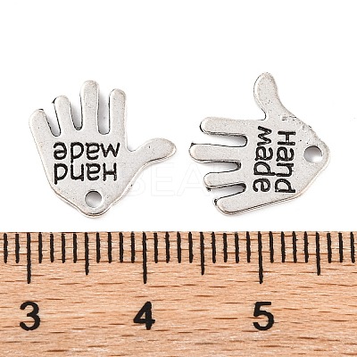 Tibetan Style Alloy Hand Carved Word Hand Made Charms LS-X-TIBEP-O009-31-1