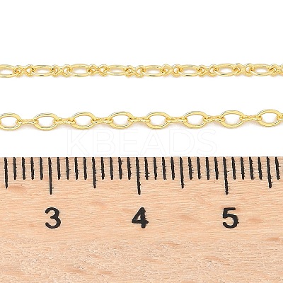 Brass Cable Chains Necklace for Women LS-NJEW-P265-04G-1