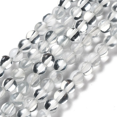Synthetic Moonstone Beads Strands G-P528-J01-09-1