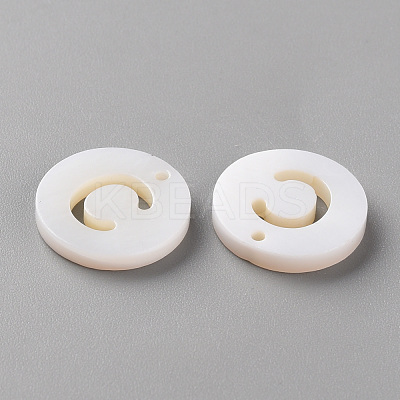 Natural Freshwater Shell Pendants SHEL-Q311-008C-1