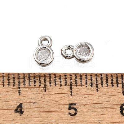 Brass Rhinestone Pendants KK-V002-29P-1