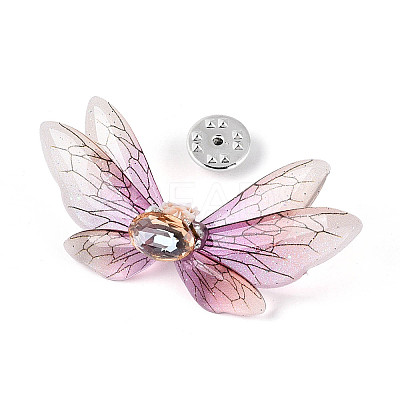 Butterfly Epoxy Resin Pins JEWB-N010-02A-1