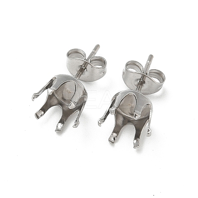 316 Surgical Stainless Steel Stud Earring Findings STAS-Z118-03P-01-1
