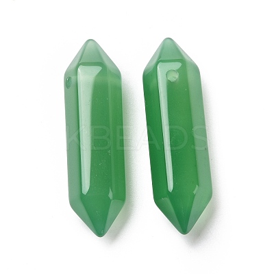 Natural & Synthetic Mixed Gemstone Double Terminal Pointed Pendants G-C007-02B-1
