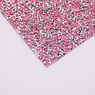 Glitter Hotfix Resin Rhinestone DIY-WH0175-48G-1