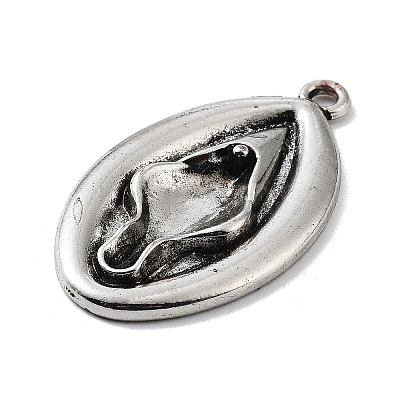 Tibetan Style Alloy Pendants TIBE-L012-019AS-1